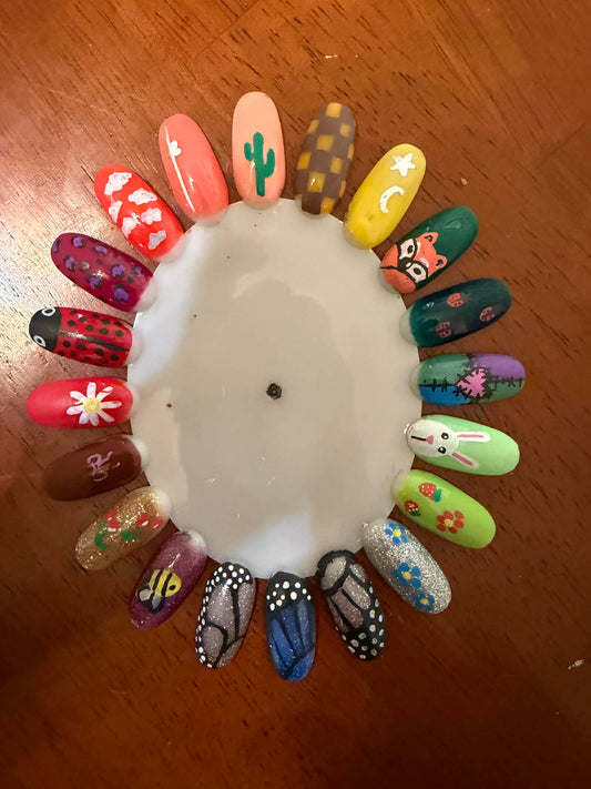 Custom Press-On Nail Set (Sized for You!)