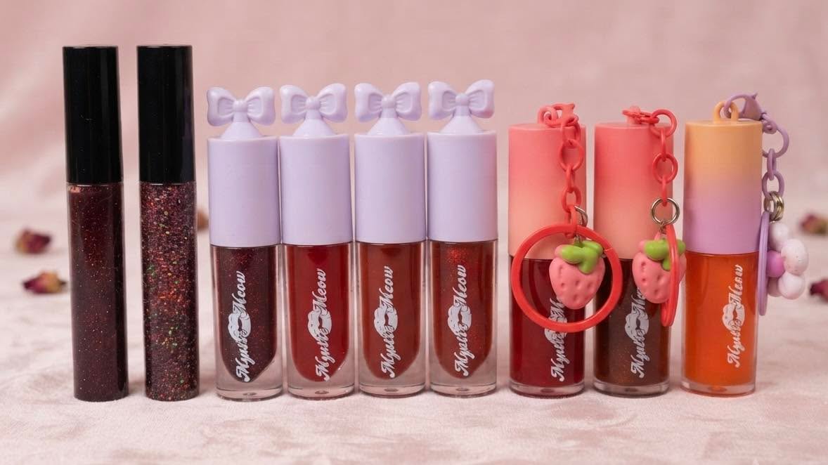Moonlit Meow & Co Lipgloss Collection -The Starlight Ruby