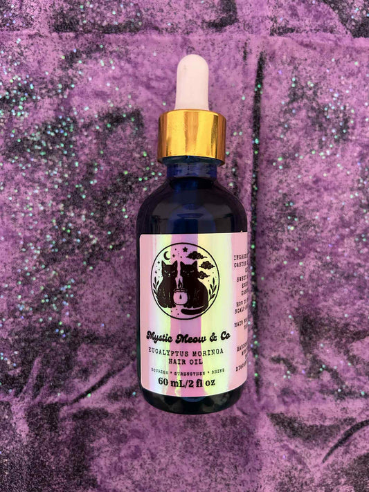 🌙 Moringa Growth Hair Oil – Eucalyptus & Patchouli